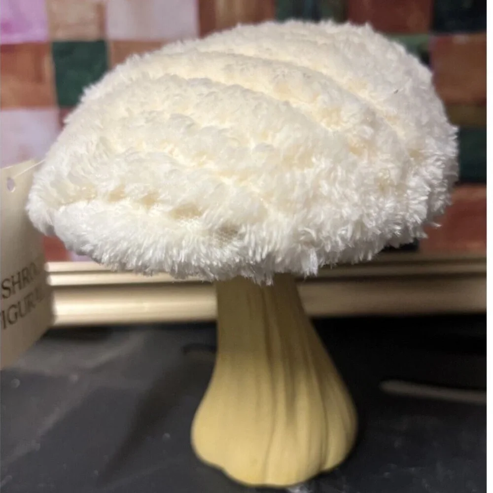 Target Bullseye 2024 Mushroom Sherpa Fabric Ivory Decor. NWT